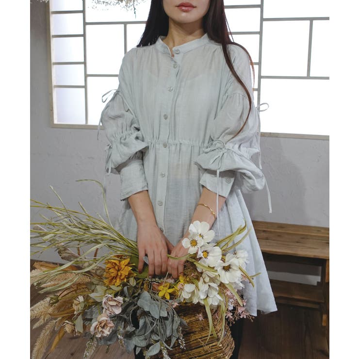 楊柳リボンギャザーブラウス | CORNERS  | 詳細画像6 