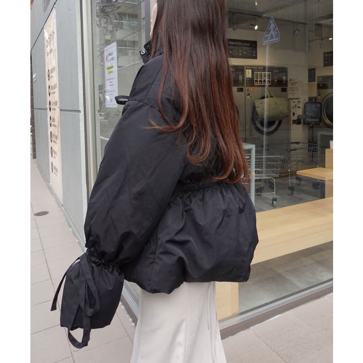 ナイロンタフタファイバーダウンリボンジャケット[品番：TRIW0003942