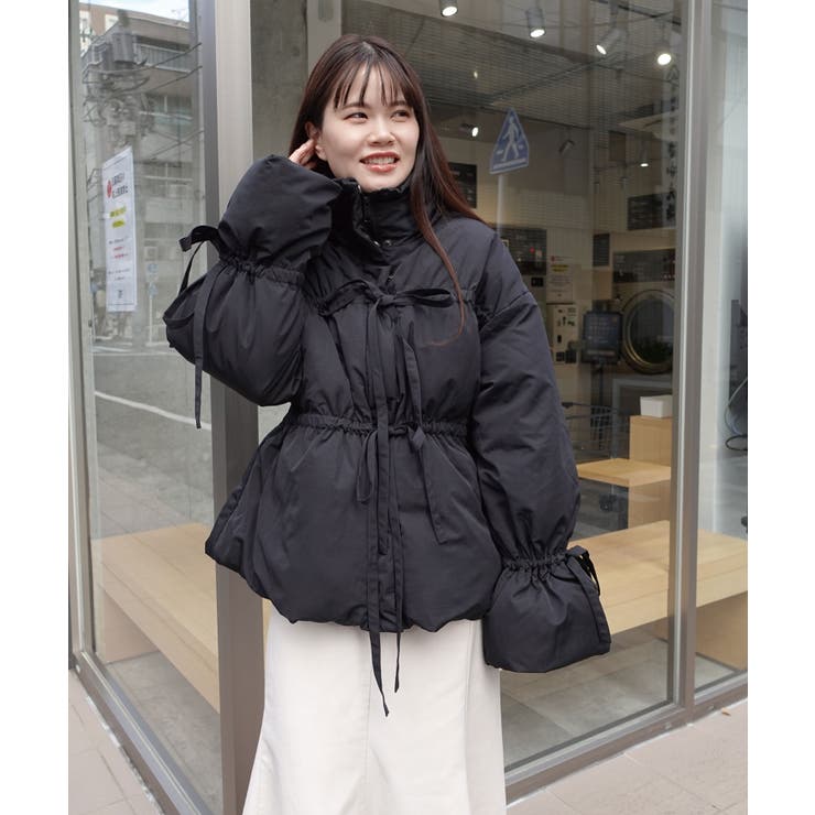 ナイロンタフタファイバーダウンリボンジャケット[品番：TRIW0003942