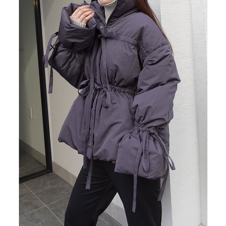 ナイロンタフタファイバーダウンリボンジャケット[品番：TRIW0003942