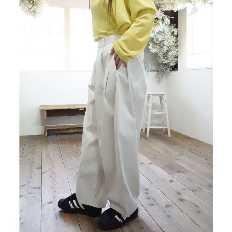TOKUKO1erVOL緩やかバルーンデザインパンツ ゆるらくクロップドバルーンパンツ(リラックスパンツ・UVカット