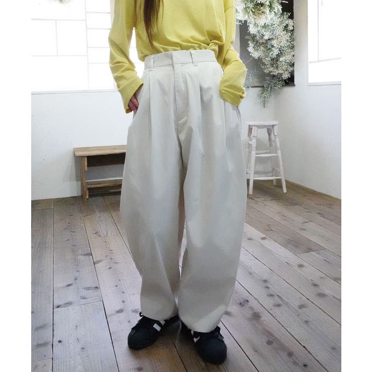 ツイルサイドタックコクーンパンツ[品番：TRIW0003981]｜CORNERS