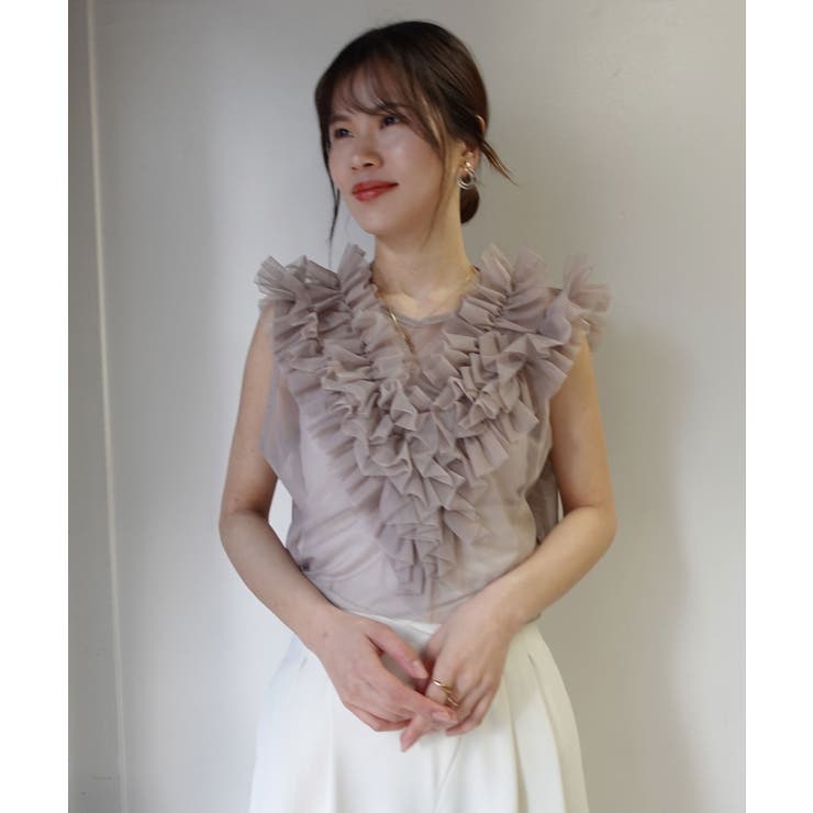 チュールフリルベスト | CORNERS  | 詳細画像2 