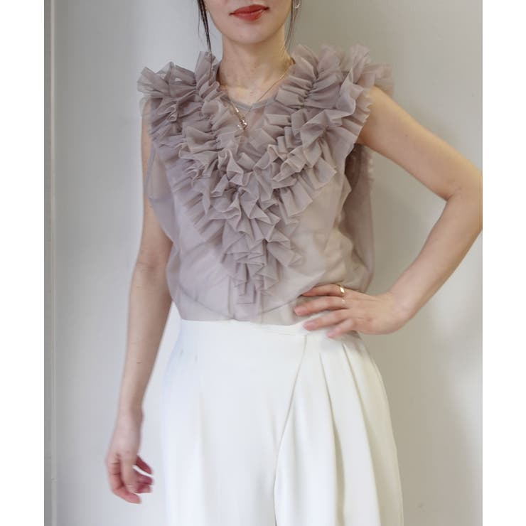 チュールフリルベスト | CORNERS  | 詳細画像1 