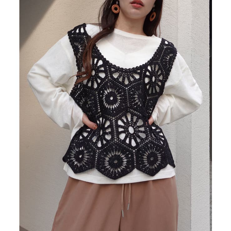 かぎ針ビスチェタンク | CORNERS  | 詳細画像8 