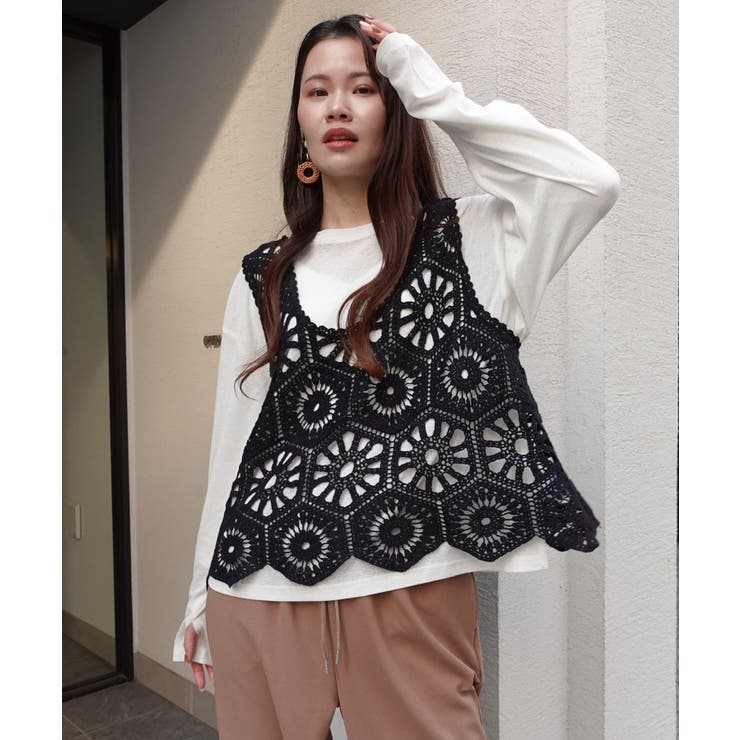 かぎ針ビスチェタンク | CORNERS  | 詳細画像10 