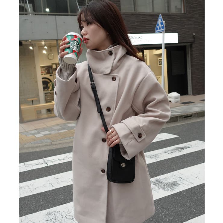 スタンドカラーボリューム袖コート[品番：TRIW0003954]｜CORNERS  （コーナーズ）のレディースファッション通販｜SHOPLIST（ショップリスト）