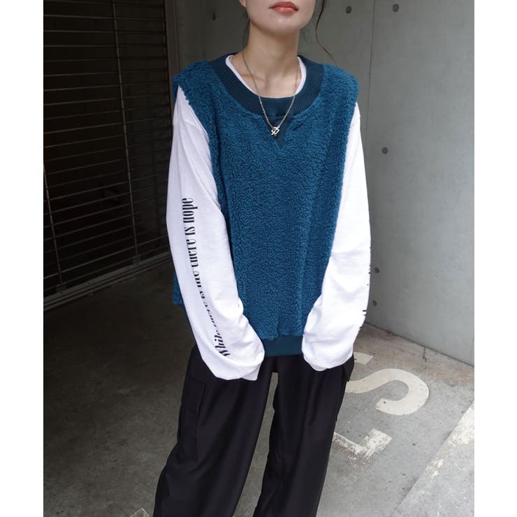 ハイネックボアベスト ボアハイネックベスト | TOPS,ベスト | LOWY BY CORNERS