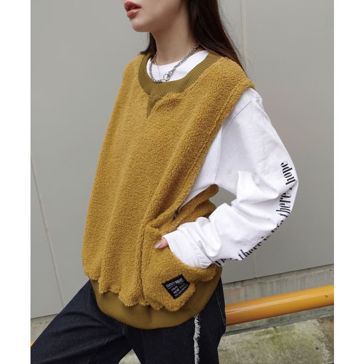 ボアハイネックベスト[品番：TRIW0003925]｜CORNERS （コーナーズ）の