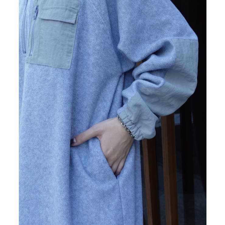 フリースハーフzipワンピース[品番：TRIW0003844]｜CORNERS （コーナー