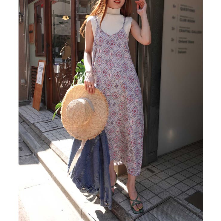 マルチパターンバックリボンキャミワンピース | CORNERS  | 詳細画像7 