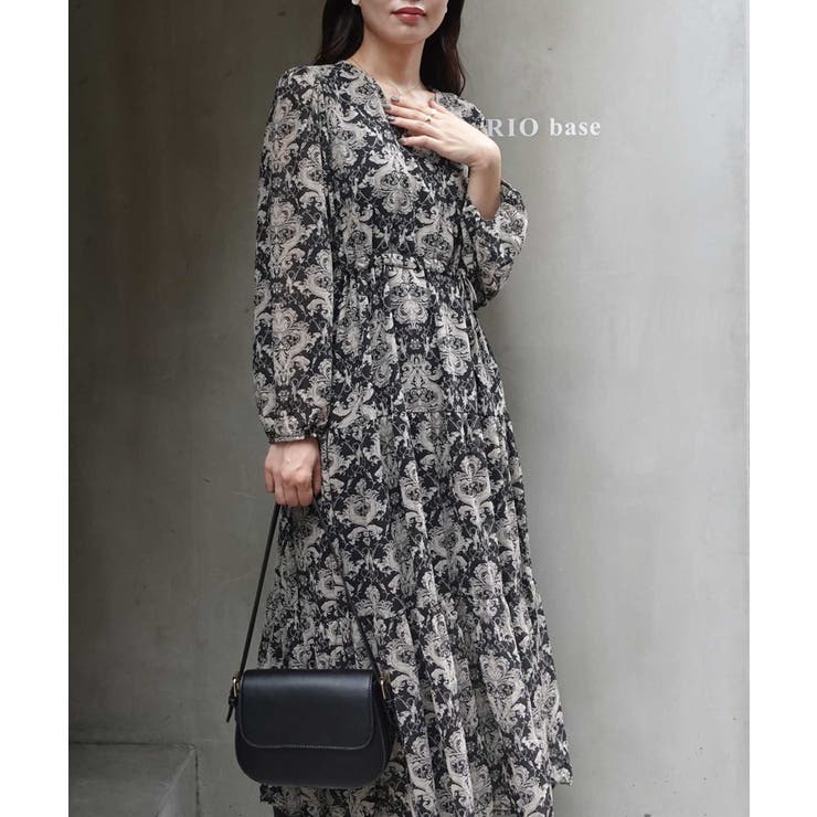 ペイズリー柄カシュクールワンピース | CORNERS  | 詳細画像7 