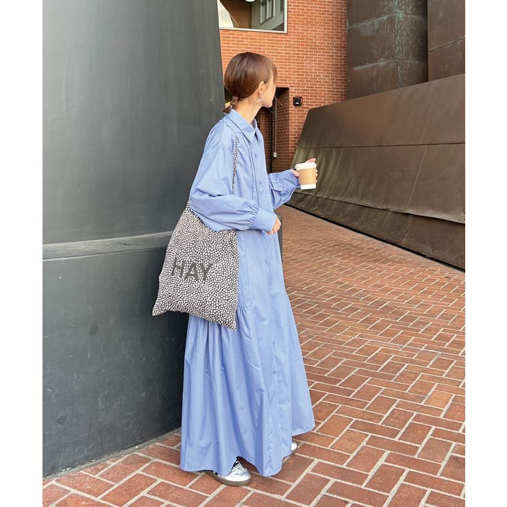 【CORNERS by KR】長袖サイドギャザーシャツワンピース | CORNERS  | 詳細画像3 