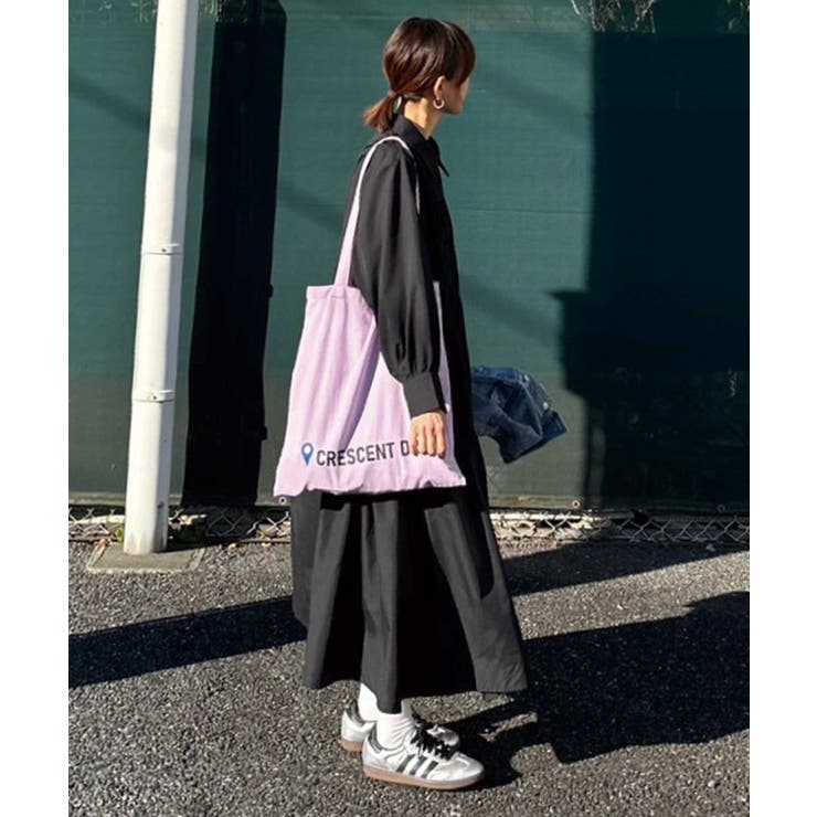 CORNERS by KR】長袖サイドギャザーシャツワンピース[品番
