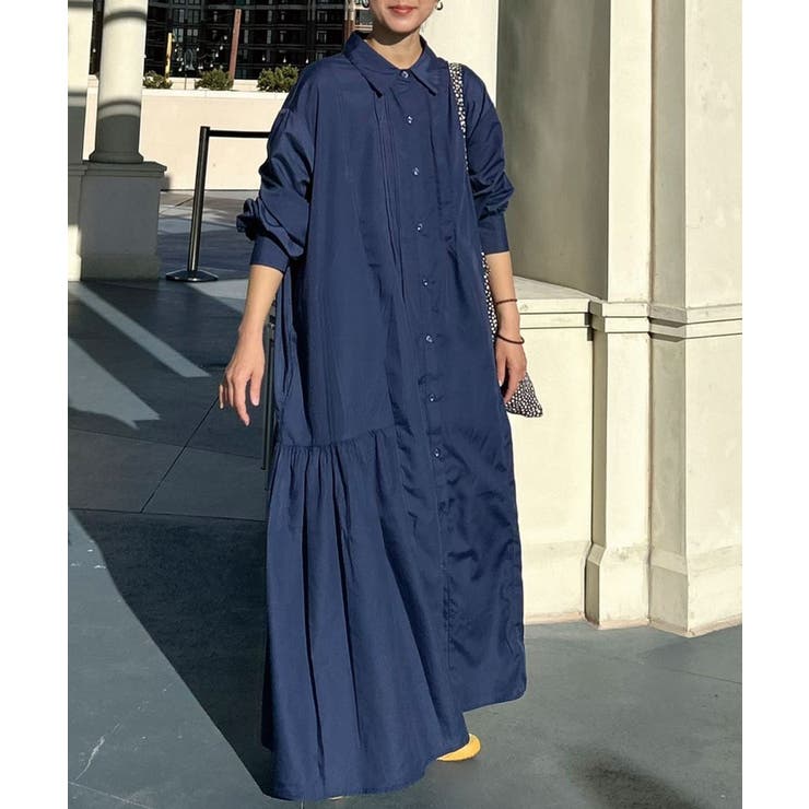 【CORNERS by KR】長袖サイドギャザーシャツワンピース | CORNERS  | 詳細画像33 