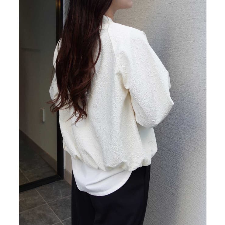 ふくれジャガードバルーンジップブルゾン | CORNERS  | 詳細画像17 