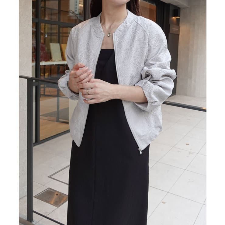 ふくれジャガードバルーンジップブルゾン | CORNERS  | 詳細画像6 