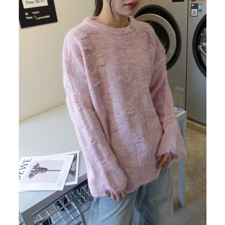 起毛メランジオーバーサイズニット | CORNERS  | 詳細画像16 