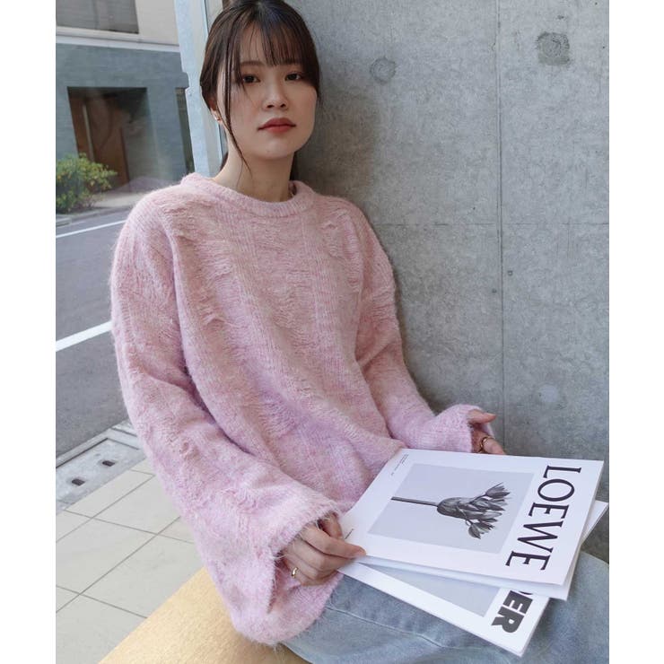 起毛メランジオーバーサイズニット | CORNERS  | 詳細画像14 