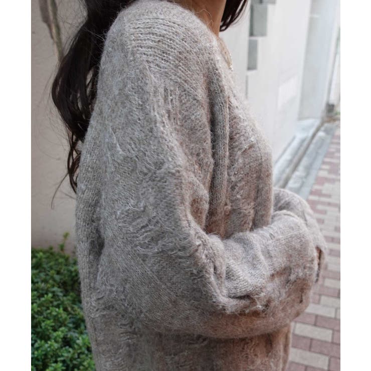 起毛メランジオーバーサイズニット | CORNERS  | 詳細画像24 