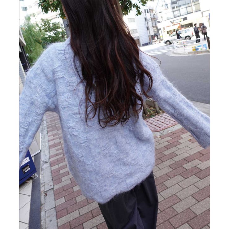 起毛メランジオーバーサイズニット | CORNERS  | 詳細画像8 