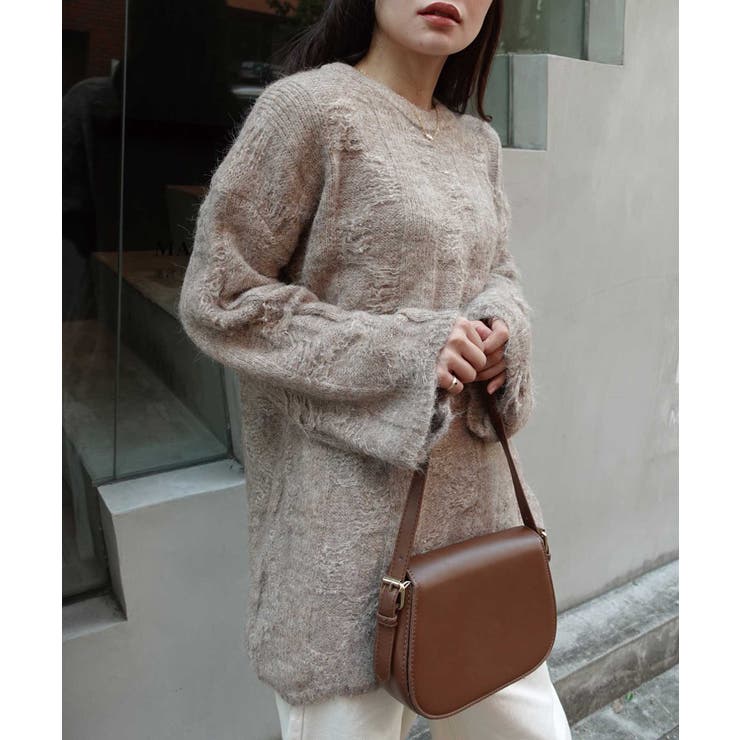 起毛メランジオーバーサイズニット | CORNERS  | 詳細画像20 