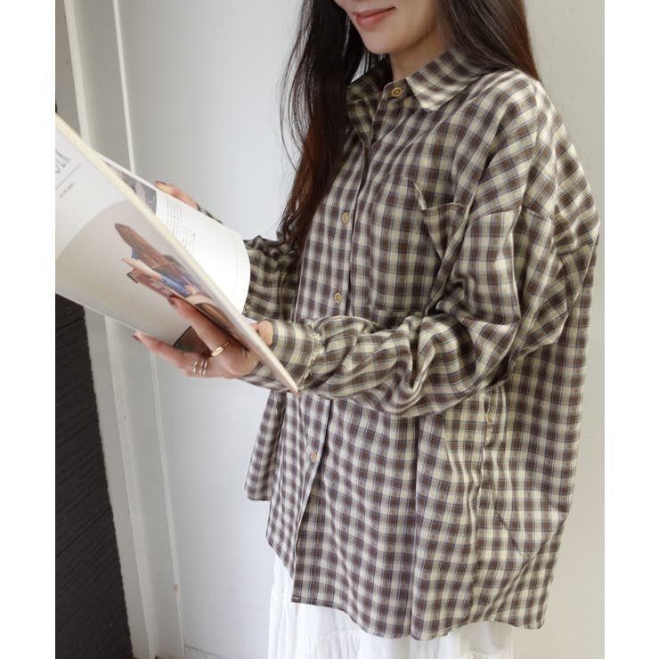 オーバーサイズチェックシャツ | CORNERS  | 詳細画像14 