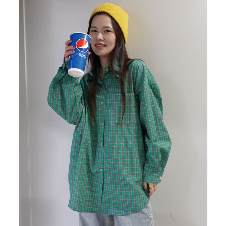 オーバーサイズチェックシャツ | CORNERS  | 詳細画像4 