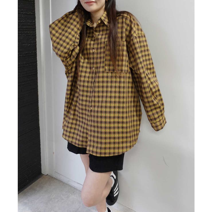 オーバーサイズチェックシャツ | CORNERS  | 詳細画像8 