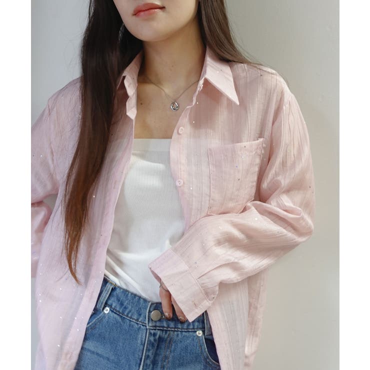 ワッシャーラメシアーシャツ | CORNERS  | 詳細画像3 