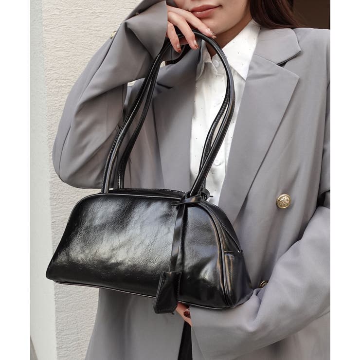 ブラック | ロングハンドルバッグ | CORNERS 