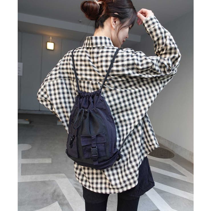 ナイロンメッシュポケットナップサック | CORNERS  | 詳細画像5 