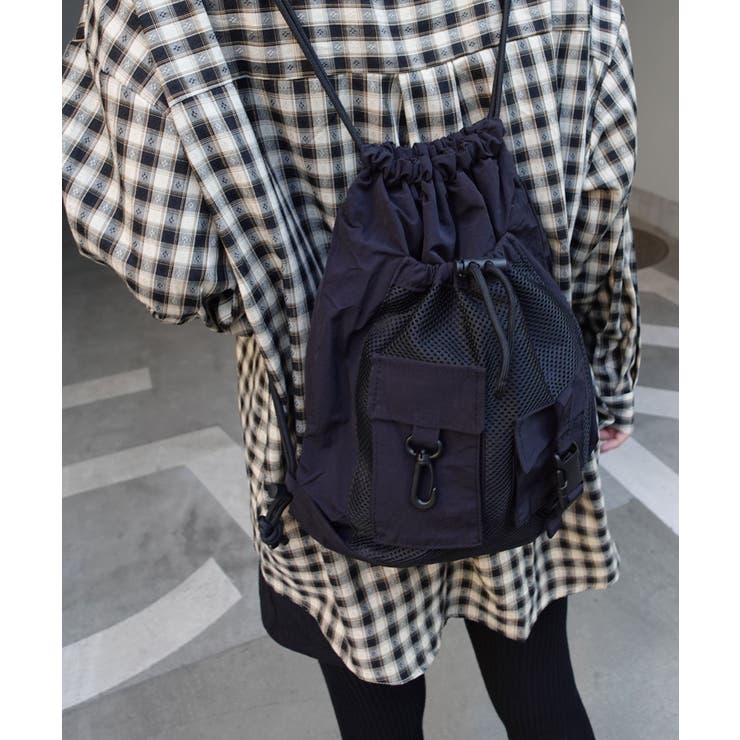 【完売品】little willow ナップサック　メッシュ GLR メッシュ ナップサック / キッズ