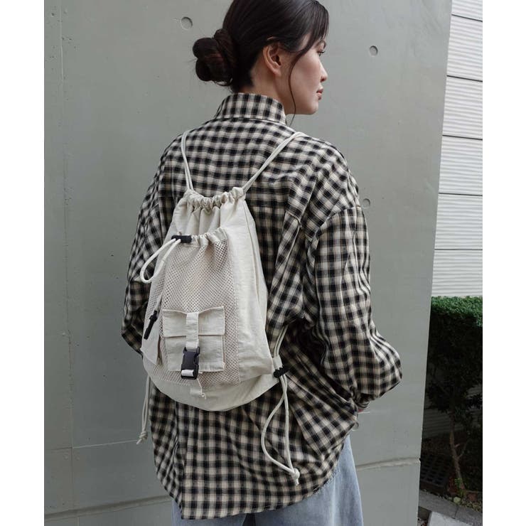 ナイロンメッシュポケットナップサック | CORNERS  | 詳細画像17 