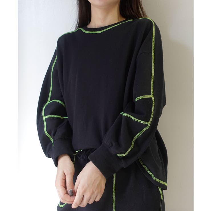 【CORNERS by KR】裏毛配色ステッチプルオーバー | CORNERS  | 詳細画像34 