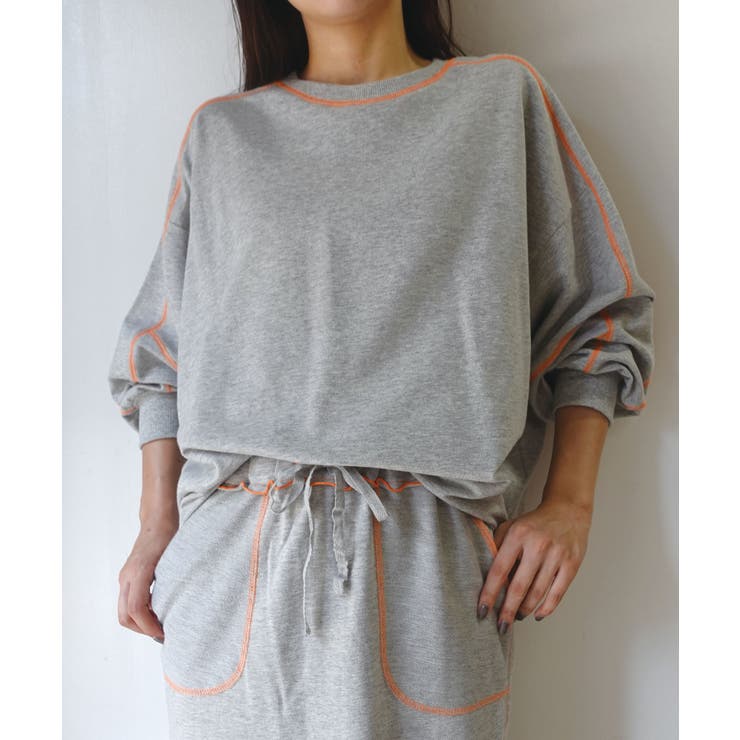 【CORNERS by KR】裏毛配色ステッチプルオーバー | CORNERS  | 詳細画像23 