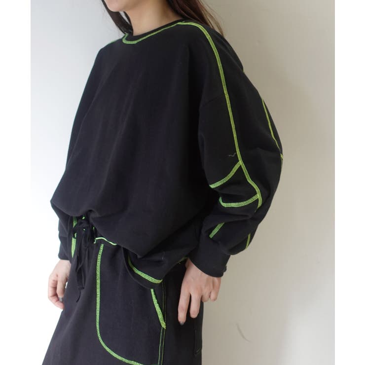 【CORNERS by KR】裏毛配色ステッチプルオーバー | CORNERS  | 詳細画像32 