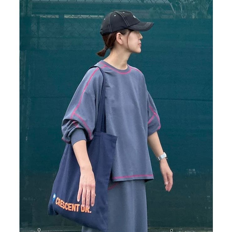 【CORNERS by KR】裏毛配色ステッチプルオーバー | CORNERS  | 詳細画像15 