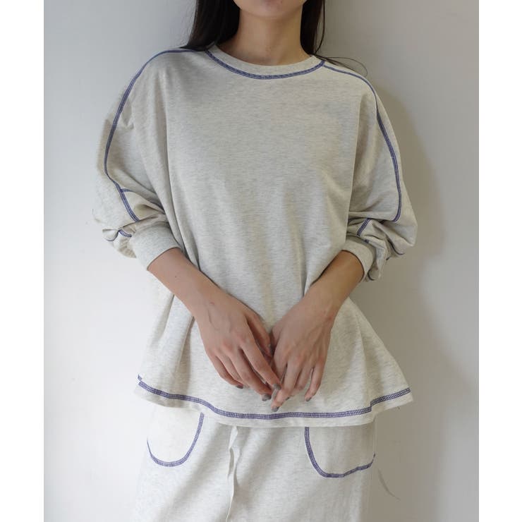 【CORNERS by KR】裏毛配色ステッチプルオーバー | CORNERS  | 詳細画像26 