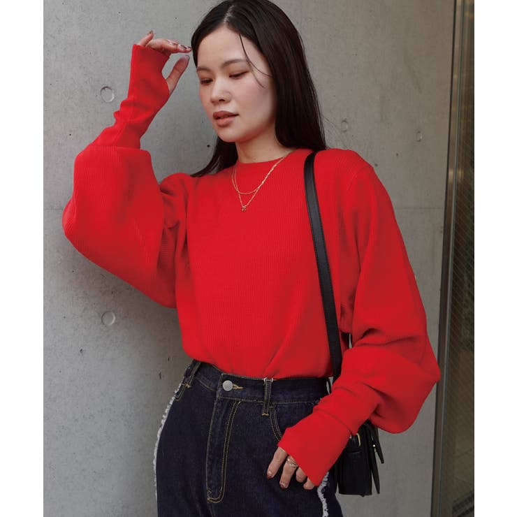 サムホール付きニットプルオーバー | CORNERS  | 詳細画像14 