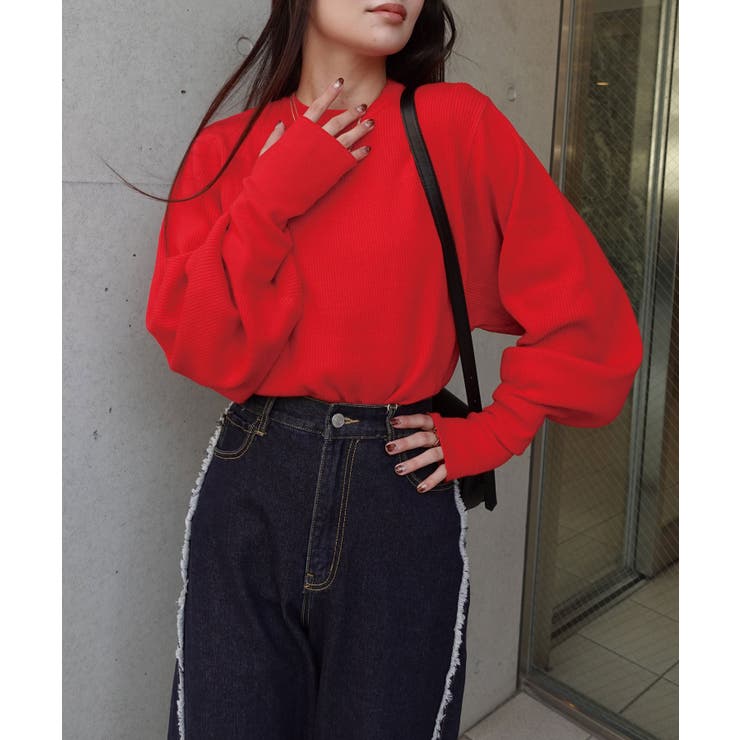 サムホール付きニットプルオーバー | CORNERS  | 詳細画像9 