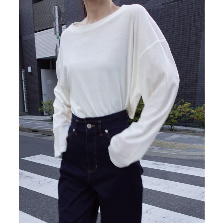 サムホール付きサイドスリットシアートップス | CORNERS  | 詳細画像4 