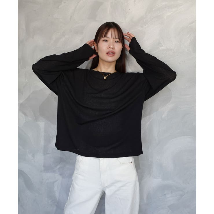 サムホール付きサイドスリットシアートップス | CORNERS  | 詳細画像23 