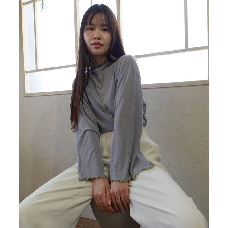 ボトルネックシアーフレアスリーブトップス | CORNERS  | 詳細画像8 