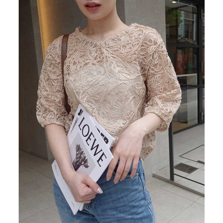 コードレース半袖トップス | CORNERS  | 詳細画像3 