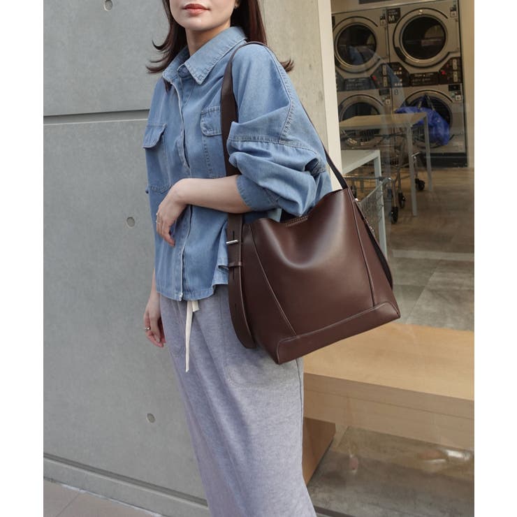 レザーショルダーバッグ【ポーチ付き】 | CORNERS  | 詳細画像4 