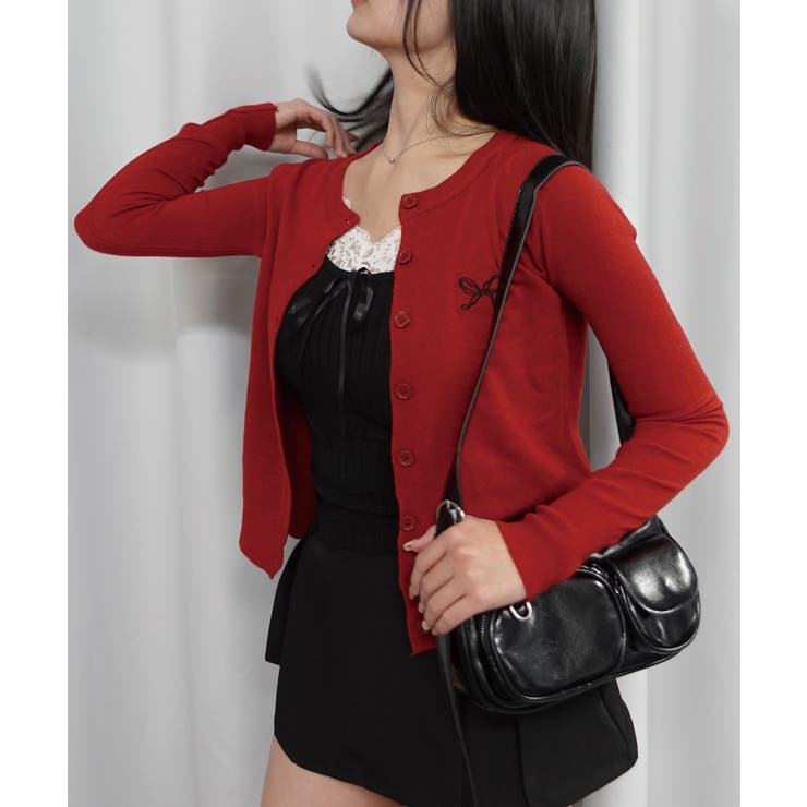 【2026SS新作】リボン刺繍ニットカーディガン | CORNERS  | 詳細画像2 