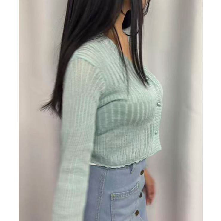 Vネックショートカーディガン | CORNERS  | 詳細画像3 