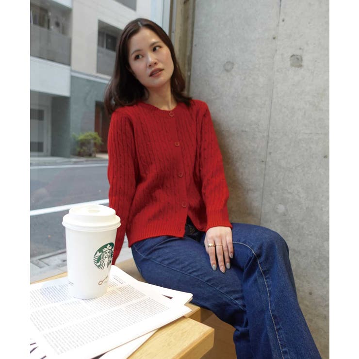 ケーブルニットカーディガン | CORNERS  | 詳細画像15 