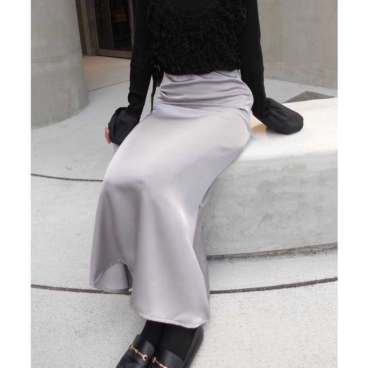 サテンマーメイドスカート | CORNERS  | 詳細画像1 